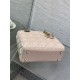 Replica Perfetta Dior Lady Dior My ABCDior Borsa piccola con manico superiore rosa/bianco Imitazioni Fake