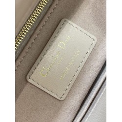 Replica Perfetta Dior Lady Dior My ABCDior Borsa piccola con manico superiore rosa/bianco Imitazioni Fake