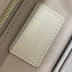 Replica Perfetta Dior Lady Dior My ABCDior Borsa piccola con manico superiore rosa/bianco Imitazioni Fake