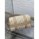 Replica Perfetta Borsa Dior Groove 20 in tela jacquard Dior Oblique beige Imitazioni Fake