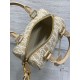 Replica Perfetta Borsa Dior Groove 20 in tela jacquard Dior Oblique beige Imitazioni Fake