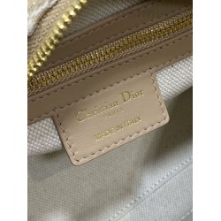 Replica Perfetta Borsa Dior Groove 20 in tela jacquard Dior Oblique beige Imitazioni Fake