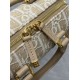 Replica Perfetta Borsa Dior Groove 16 in tela jacquard Dior Oblique beige Imitazioni Fake
