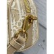 Replica Perfetta Borsa Dior Groove 16 in tela jacquard Dior Oblique beige Imitazioni Fake