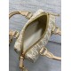 Replica Perfetta Borsa Dior Groove 16 in tela jacquard Dior Oblique beige Imitazioni Fake