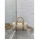 Replica Perfetta Borsa Dior Groove 16 in tela jacquard Dior Oblique beige Imitazioni Fake