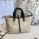 Replica Perfetta Borsa Dior Toujours Media Macrocannage Azzurro/Nero Imitazioni Fake