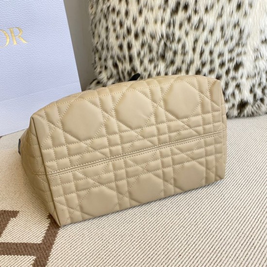 Replica Perfetta Borsa Dior Toujours Media Macrocannage Azzurro/Nero Imitazioni Fake