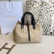 Replica Perfetta Borsa Dior Toujours Media Macrocannage Azzurro/Nero Imitazioni Fake