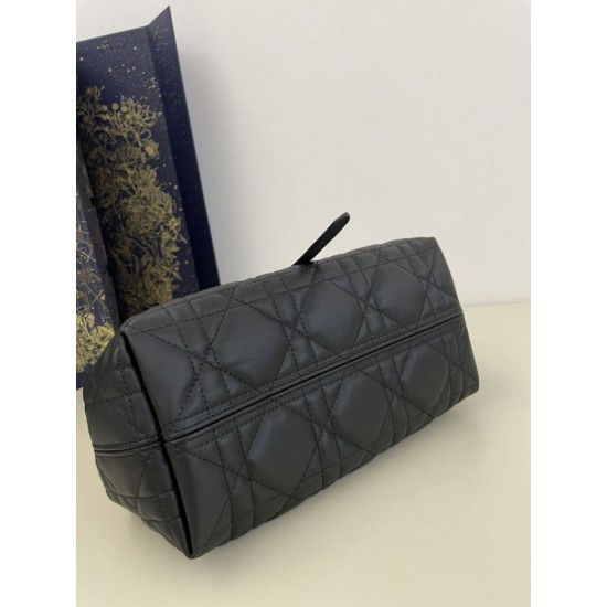 Replica Perfetta Borsa Tote Dior Toujours mini in Macrocannage nero Imitazioni Fake