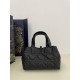 Replica Perfetta Borsa Tote Dior Toujours mini in Macrocannage nero Imitazioni Fake