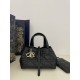 Replica Perfetta Borsa Tote Dior Toujours mini in Macrocannage nero Imitazioni Fake