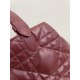 Replica Perfetta Borsa Dior Media Dior Toujours in Macrocannage bordeaux Imitazioni Fake