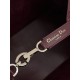 Replica Perfetta Borsa Dior Media Dior Toujours in Macrocannage bordeaux Imitazioni Fake