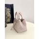 Replica Perfetta Borsa Tote Dior Toujours mini in Macrocannage rosa Imitazioni Fake