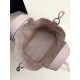 Replica Perfetta Borsa Tote Dior Toujours mini in Macrocannage rosa Imitazioni Fake