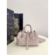 Replica Perfetta Borsa Tote Dior Toujours mini in Macrocannage rosa Imitazioni Fake