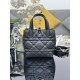 Replica Perfetta Borsa Dior Toujours Vertical Tote piccola con portafortuna Nero Imitazioni Fake