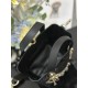 Replica Perfetta Borsa Dior Toujours Vertical Tote piccola con portafortuna Nero Imitazioni Fake