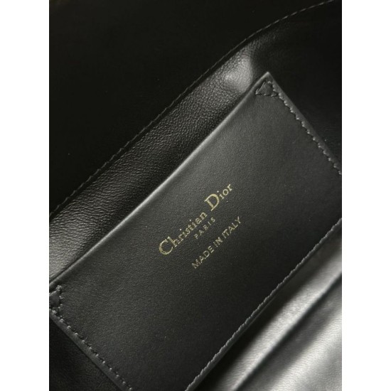 Replica Perfetta Borsa Dior Toujours Vertical Tote piccola con portafortuna Nero Imitazioni Fake