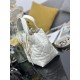 Replica Perfetta Borsa Dior Toujours Vertical Tote piccola con portafortuna bianco Imitazioni Fake