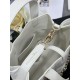 Replica Perfetta Borsa Dior Toujours Vertical Tote piccola con portafortuna bianco Imitazioni Fake