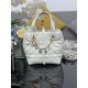 Replica Perfetta Borsa Dior Toujours Vertical Tote piccola con portafortuna bianco Imitazioni Fake