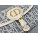 Repliche Borsa Dior Bobby media East-West Dior Oblique jacquard blu Imitazioni False Outlet Online