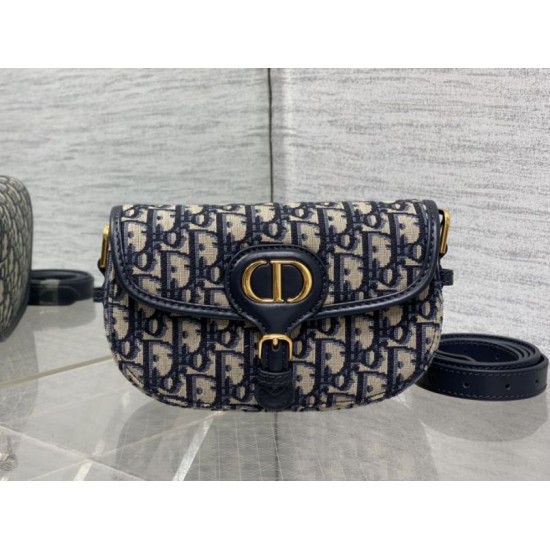 Repliche Borsa Dior Bobby media East-West Dior Oblique jacquard Nero Imitazioni False Outlet Online