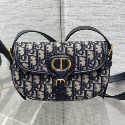 Repliche Borsa Dior Bobby media East-West Dior Oblique jacquard Nero Imitazioni False Outlet Online