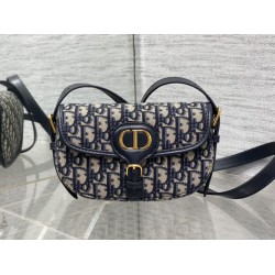 Repliche Borsa Dior Bobby media East-West Dior Oblique jacquard Nero Imitazioni False Outlet Online