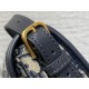 Repliche Borsa Dior Bobby media East-West Dior Oblique jacquard Nero Imitazioni False Outlet Online