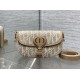 Repliche Borsa Dior Bobby media East-West Dior Oblique jacquard Marrone Imitazioni False Outlet Online