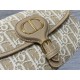 Repliche Borsa Dior Bobby media East-West Dior Oblique jacquard Marrone Imitazioni False Outlet Online