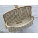 Repliche Borsa Dior Bobby media East-West Dior Oblique jacquard Marrone Imitazioni False Outlet Online