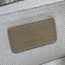 Repliche Borsa Dior Bobby media East-West Dior Oblique jacquard Marrone Imitazioni False Outlet Online