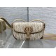 Repliche Borsa Dior Bobby media East-West Dior Oblique jacquard Marrone Imitazioni False Outlet Online