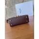 Repliche Borsa Celine Teen Nino con manico superiore in pelle di vitello liscia Borgogna Imitazioni False Outlet Online