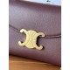 Repliche Borsa Celine Teen Nino con manico superiore in pelle di vitello liscia Borgogna Imitazioni False Outlet Online