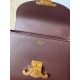 Repliche Borsa Celine Teen Nino con manico superiore in pelle di vitello liscia Borgogna Imitazioni False Outlet Online