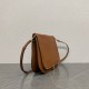 Repliche Borsa a tracolla Celine Soft Triomphe Besace Marrone Imitazioni False Outlet Online