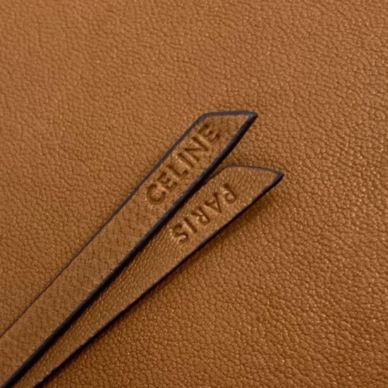 Repliche Borsa a tracolla Celine Soft Triomphe Besace Marrone Imitazioni False Outlet Online