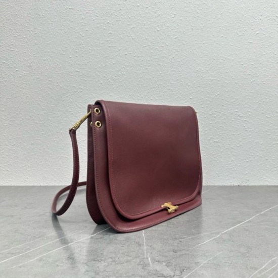 Qualità perfetta Replica Borsa a tracolla Celine Soft Triomphe Besace bordeaux Imitazioni Outlet Repliche Borsa a tracolla Celine Soft Triomphe Besace bordeaux Imitazioni False Outlet Online