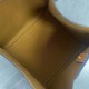 Repliche Borsa a cubo piccola Celine Triomphe in tela/pelle di vitello Marrone Imitazioni False Outlet Online