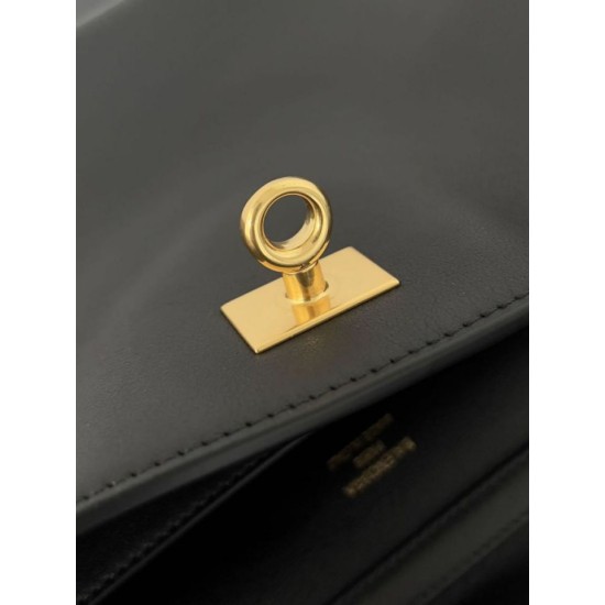 Repliche Borsa a tracolla Balenciaga Rodeo Medium nera oro Imitazioni False Outlet Online