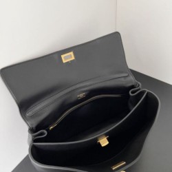 Repliche Borsa a tracolla Balenciaga Rodeo Medium nera oro Imitazioni False Outlet Online