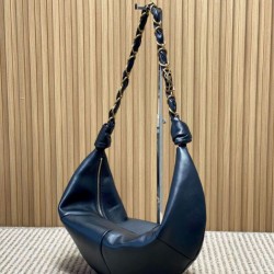 Repliche Borsa hobo YSL Saint Laurent Amalia nera Imitazioni False Outlet Online
