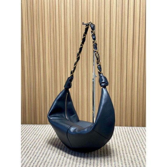 Repliche Borsa hobo YSL Saint Laurent Amalia nera Imitazioni False Outlet Online