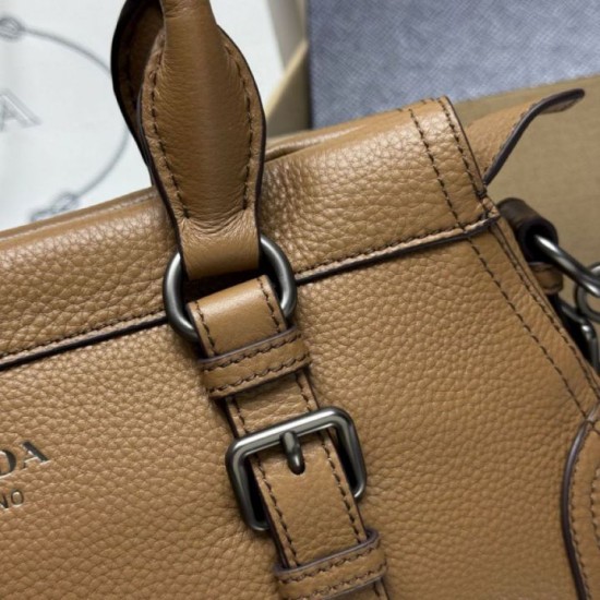Repliche Borsa shopping/tote grande Prada 1BG604 Caramello Imitazioni False Outlet Online