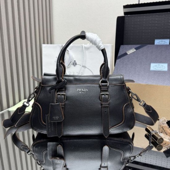 Repliche Borsa shopping/tote grande Prada 1BG604 Nero Imitazioni False Outlet Online